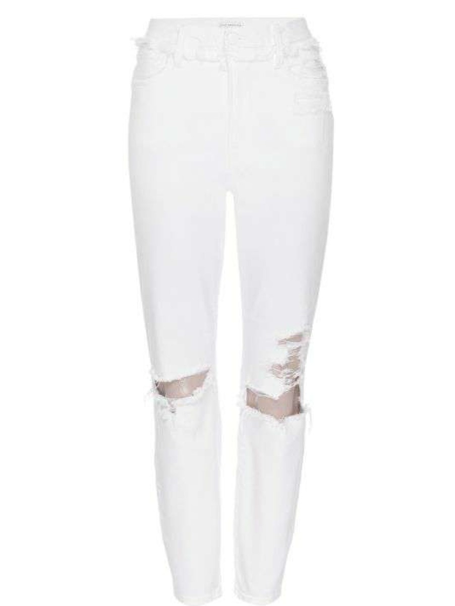 Best Good American Good Waist High-Rise Distressed Stretch Crop Skinny Jeans