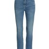 Best Good American Good Classic High-Rise Distressed Stretch Stacked-Leg Jeans