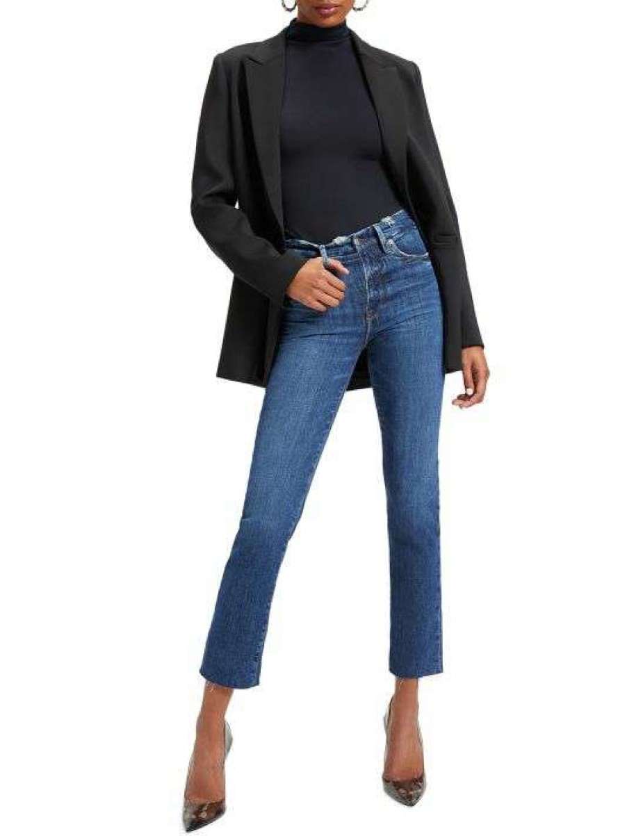 Online Good American Split-Pocketstraight-Leg Jeans