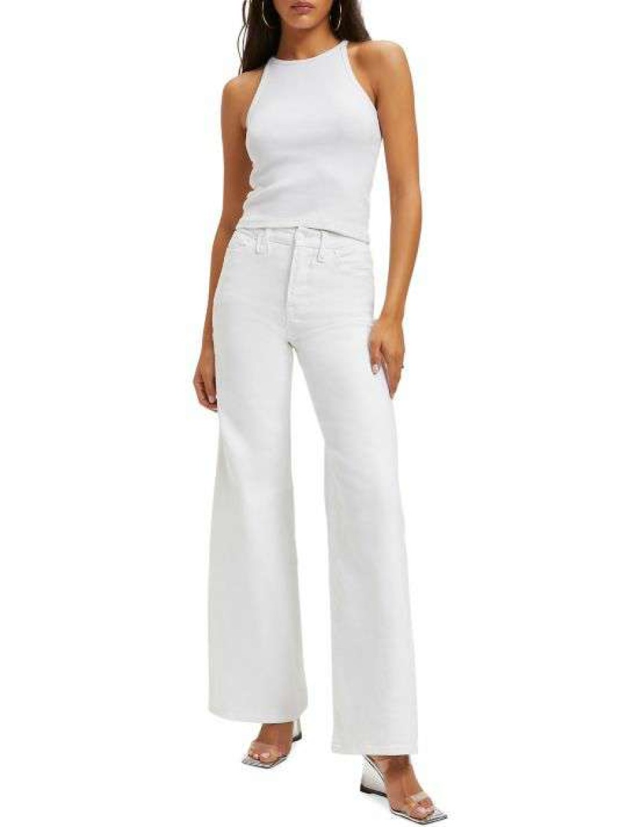 Clearance Good American Mid-Rise Flared Jeans