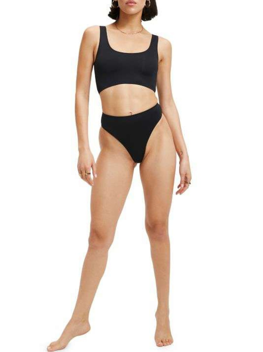 Clearance Good American Good Waist Bikini Bottom