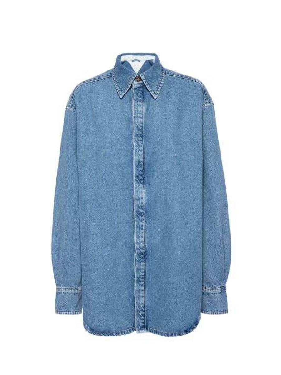 Clearance Good American Boyfriend Denim Shirt