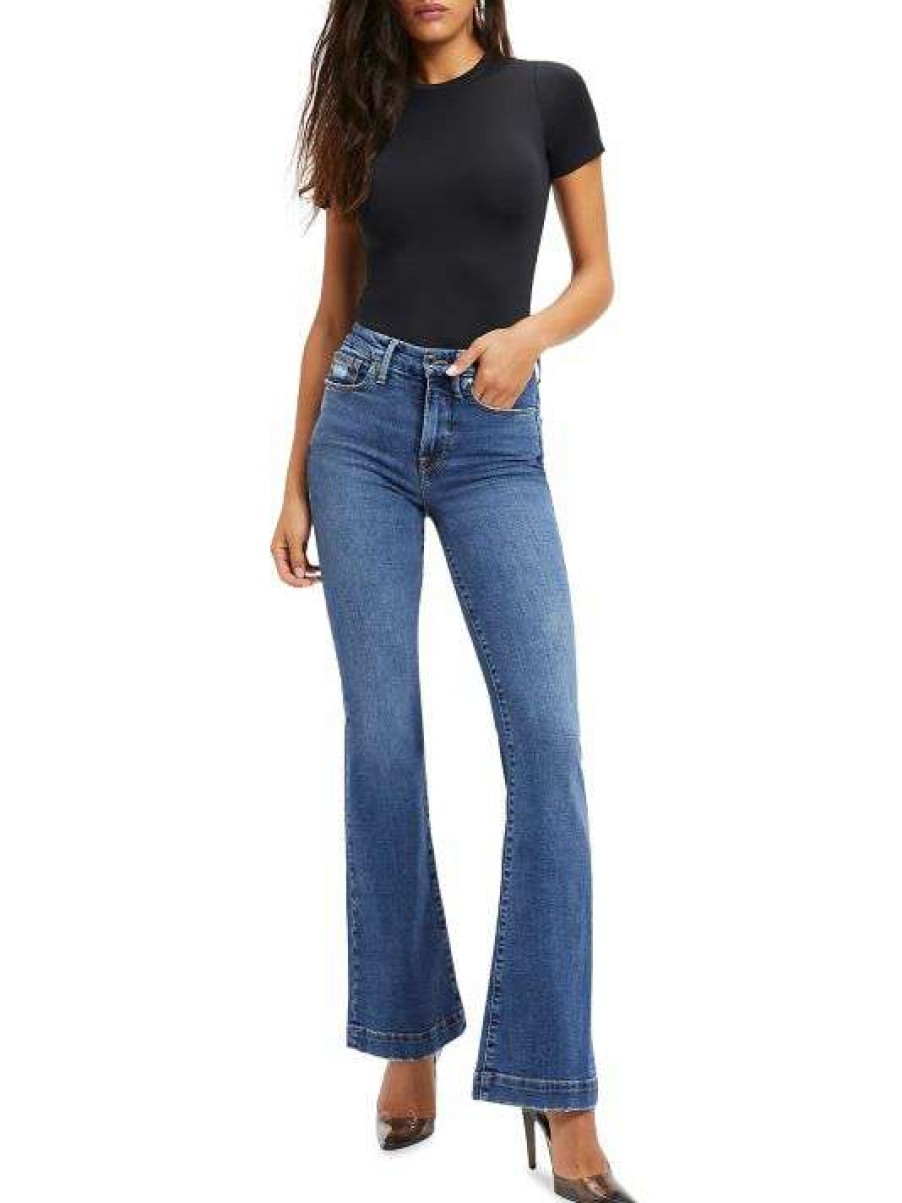 Clearance Good American Good Flared Leg Jeans