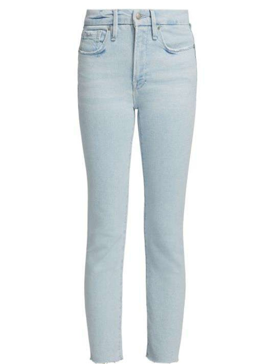 Hot Good American Good Legs Slim-Leg Ankle-Crop Jeans