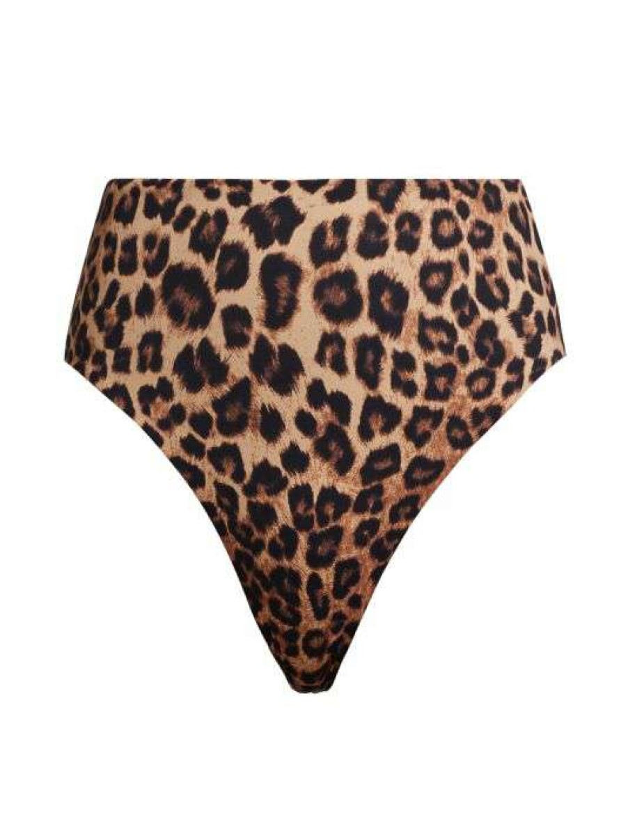 Hot Good American Good Waist Leopard-Print Bikini Bottom