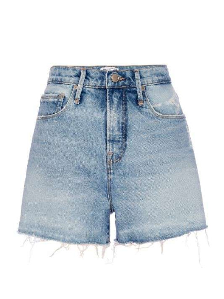 Best Good American Good '90S High-Waisted Split-Pocket Denim Shorts