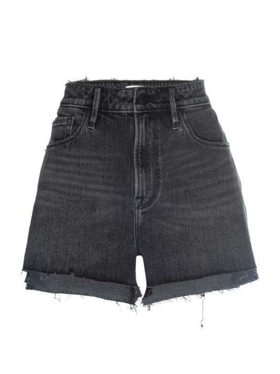 Best Good American Good '90S Step-Hem Cut-Off Stretch Jean Shorts