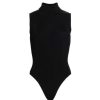 Hot Good American Ribbed Mockneck Bodysuit