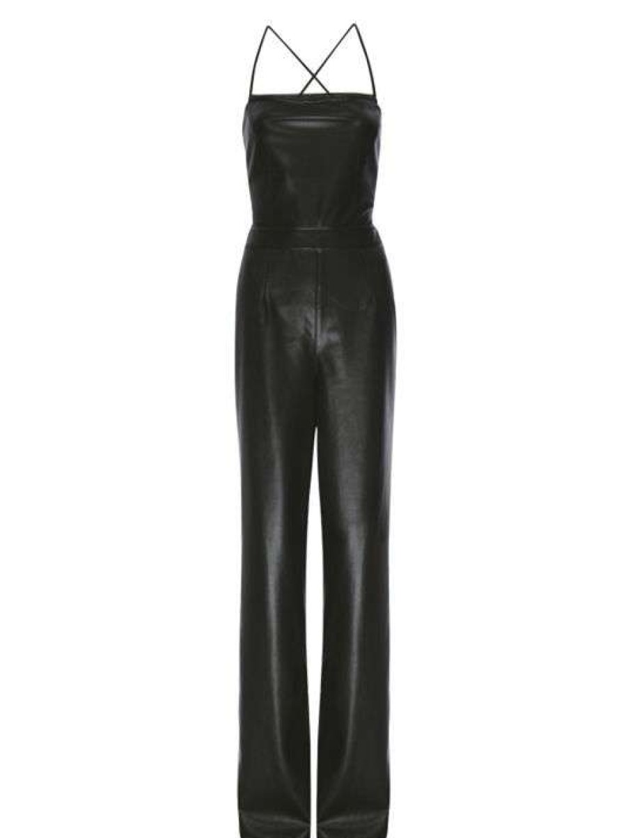 Wholesale Good American Vacay Faux Leather Jumpsuit