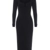 Clearance Good American U-Neck Bodycon Midi Dress