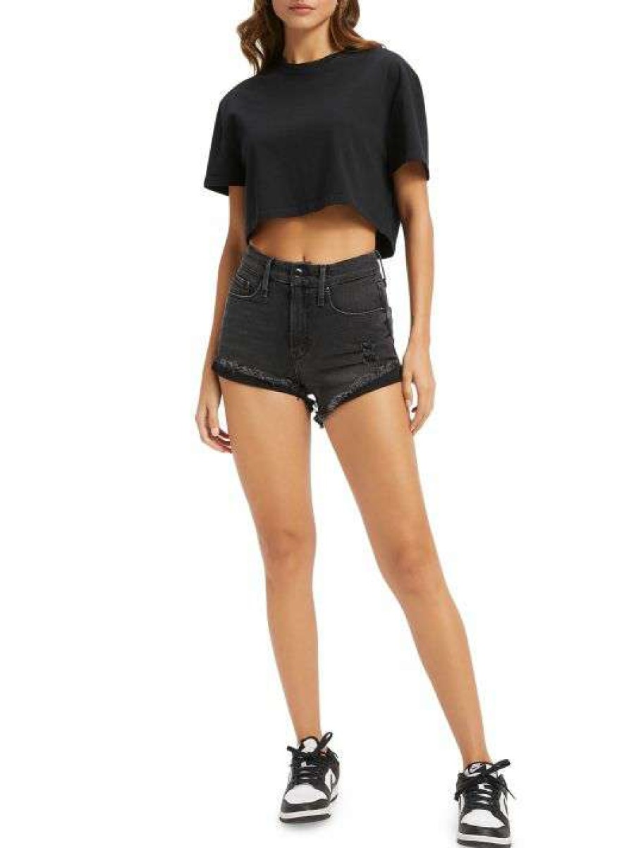 Wholesale Good American Good Curve Denim Shorts