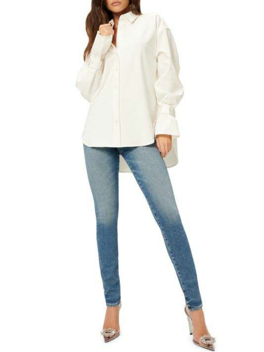 Wholesale Good American High-Low Poplin Shirt