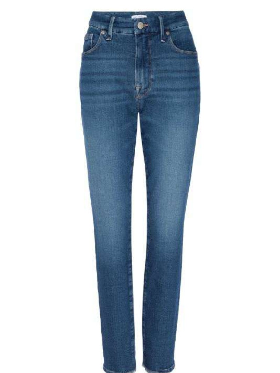 New Good American Good Legs High-Rise Distressed Stretch Skinny Jeans