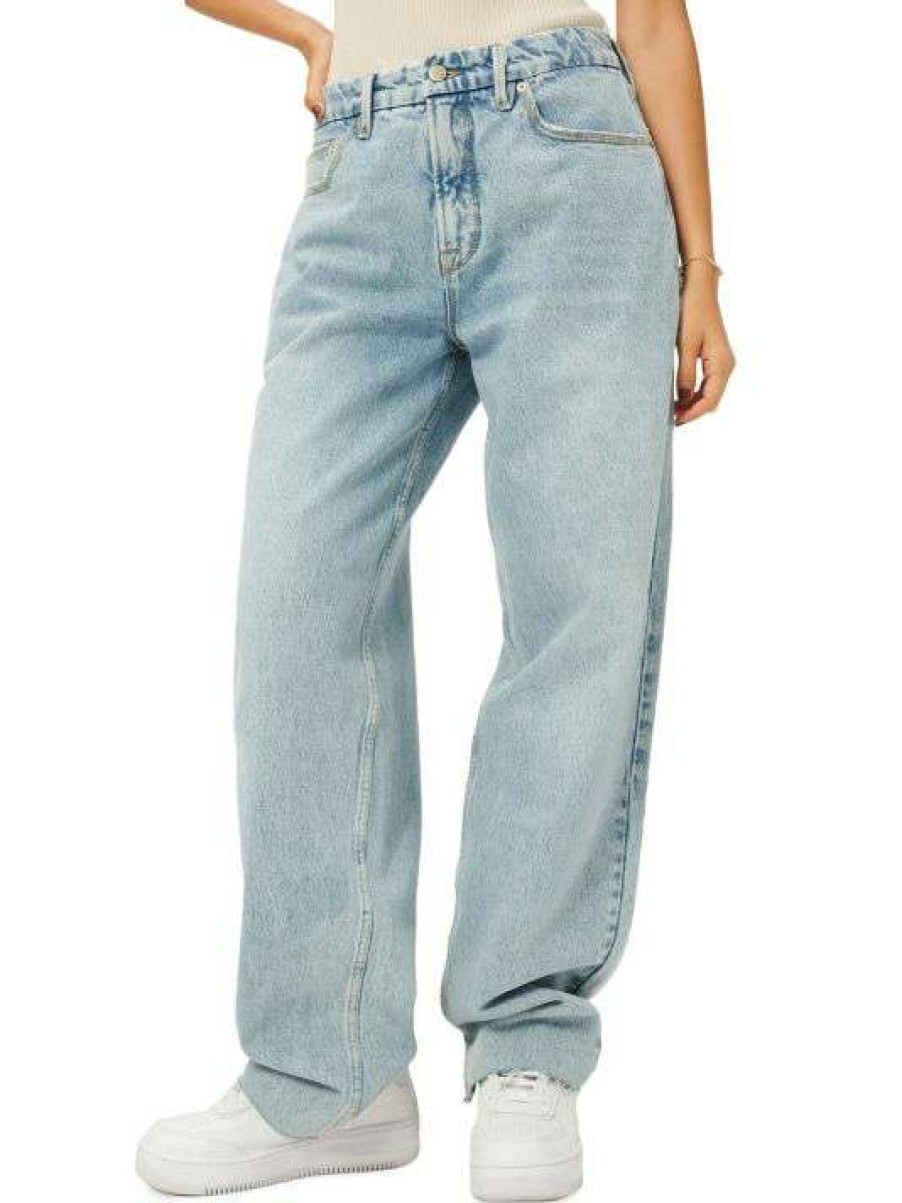 Clearance Good American Good '90S High-Rise Loose Straight-Leg Jeans