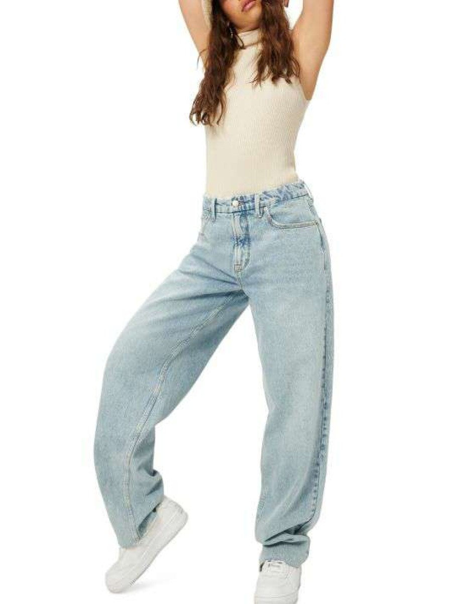 Clearance Good American Good '90S High-Rise Loose Straight-Leg Jeans