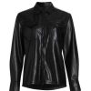 Wholesale Good American Faux Leather Utility Shirt