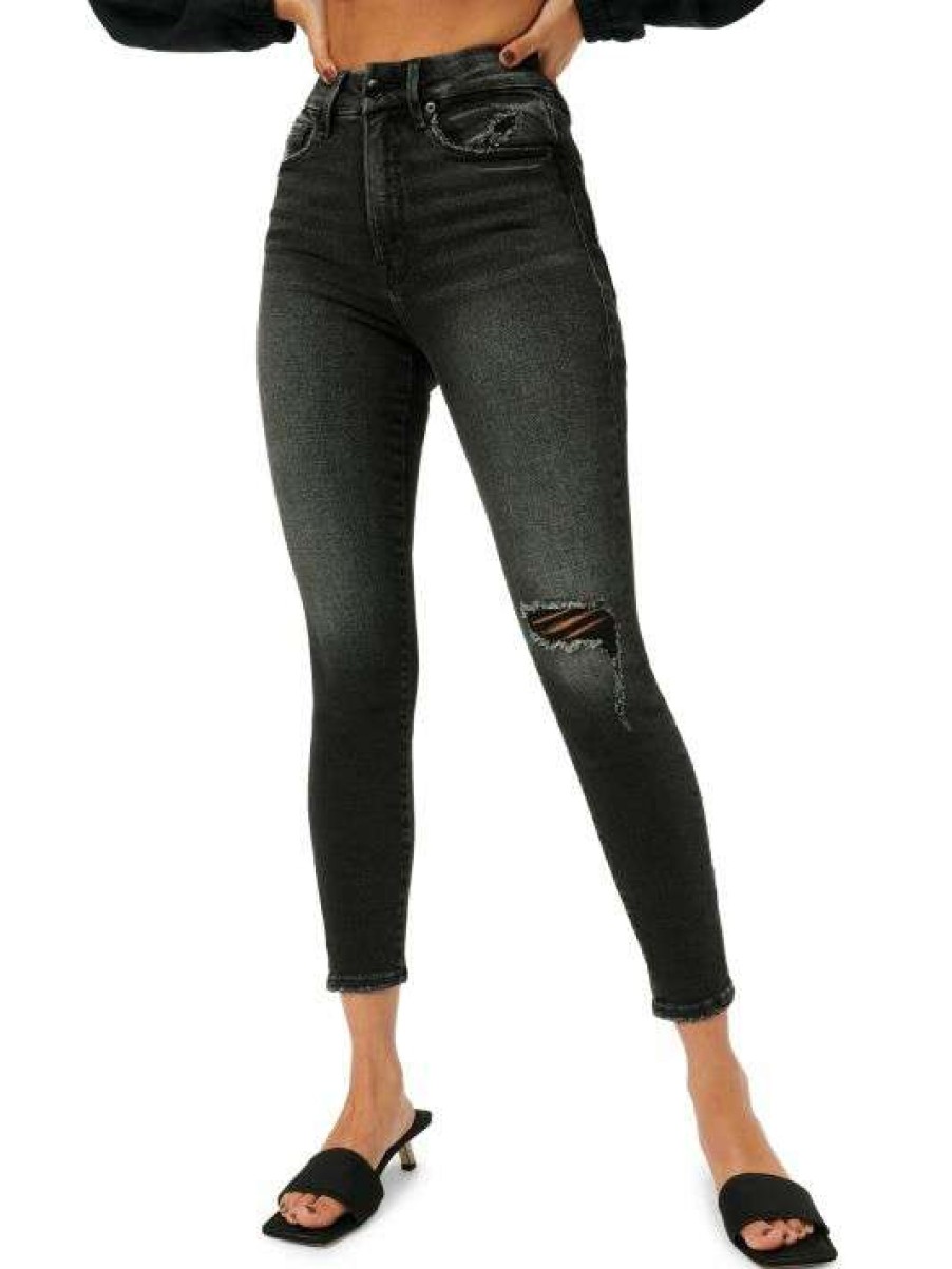 Best Good American Good Cropped High-Waist Skinny Jeans