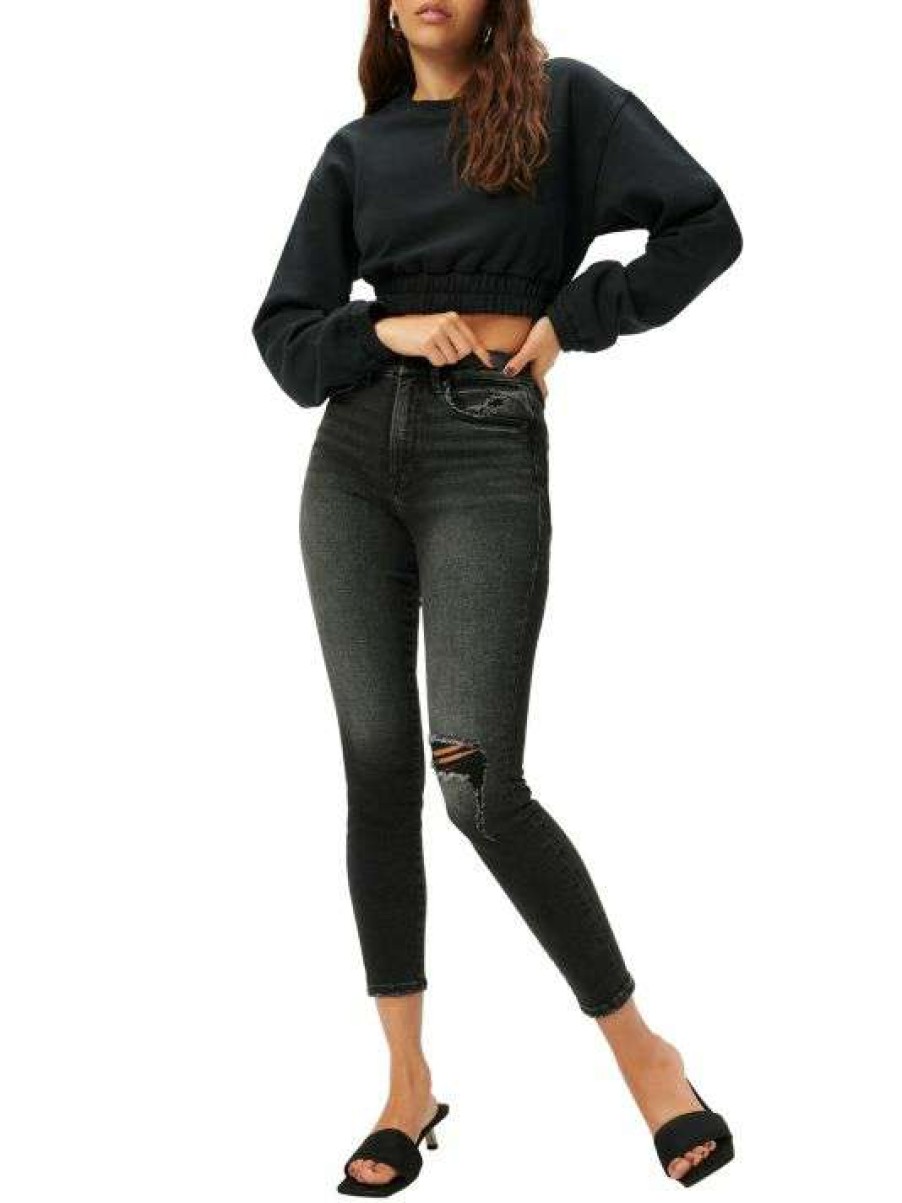 Best Good American Good Cropped High-Waist Skinny Jeans