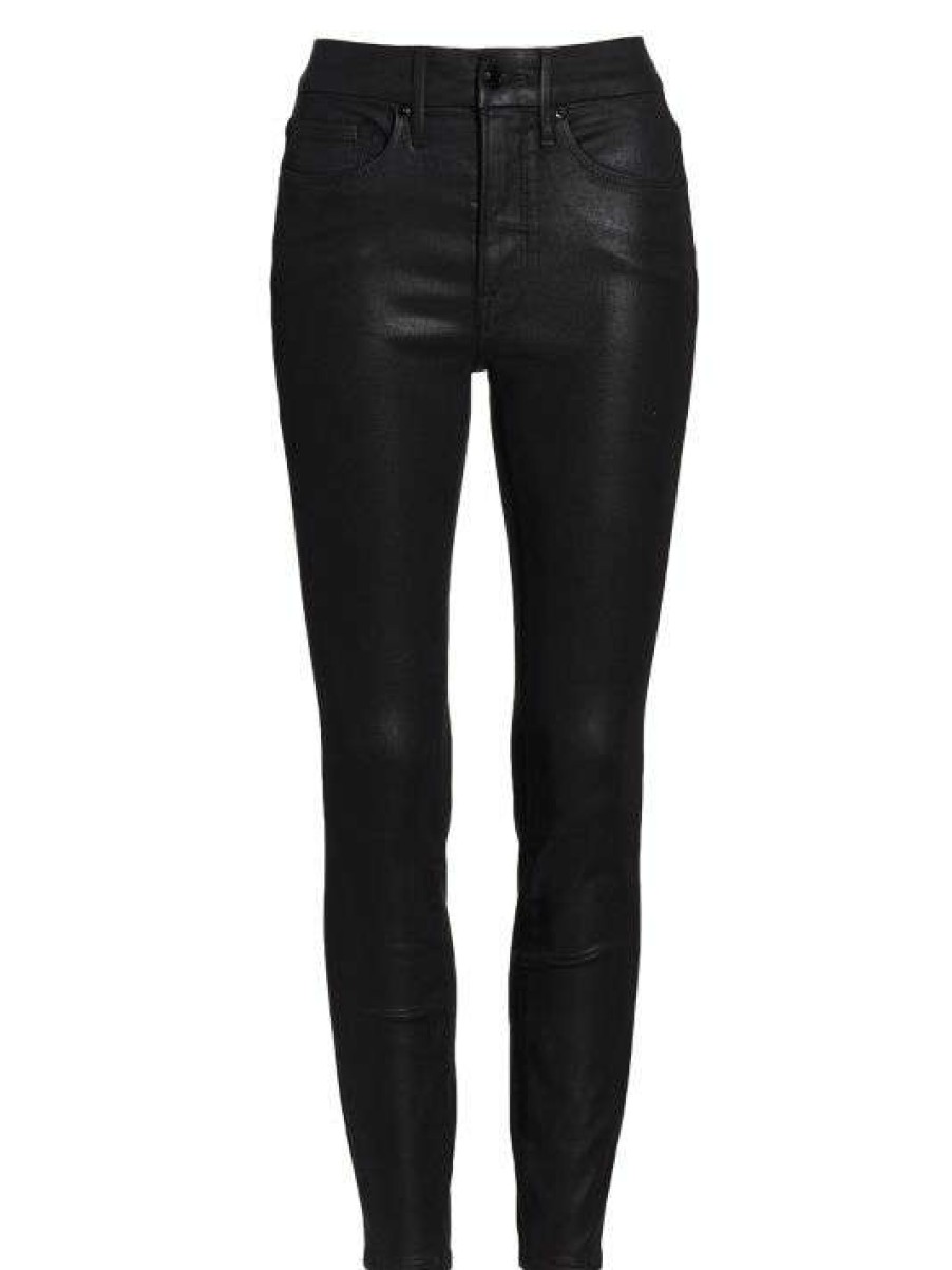 Online Good American Good Legs Coated High-Waisted Skinny Jeans