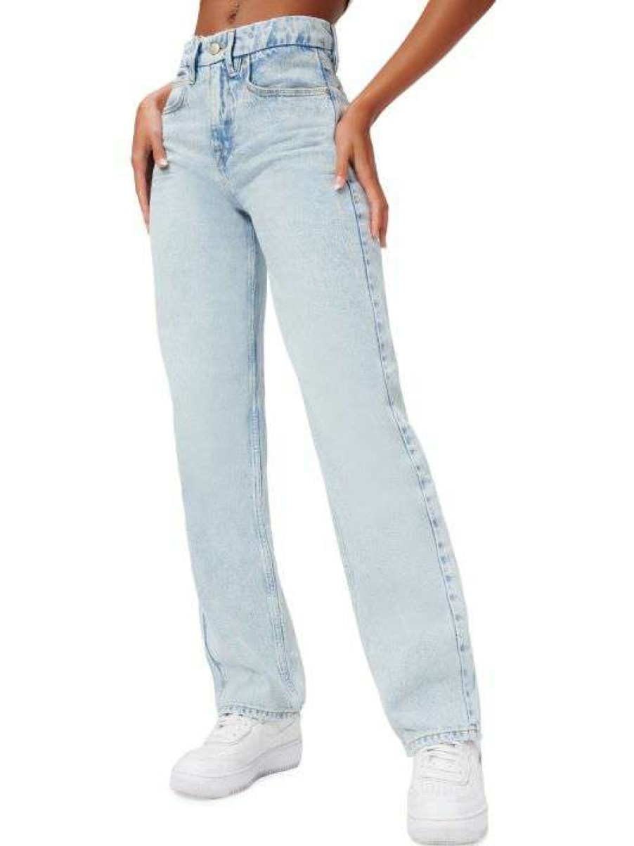 Best Good American Good '90S High-Rise Stretch Straight-Leg Jeans