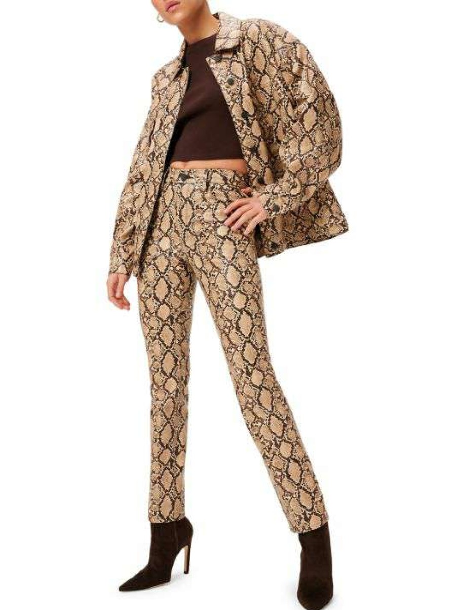 Wholesale Good American Good Classic Faux Snake Skin Pants